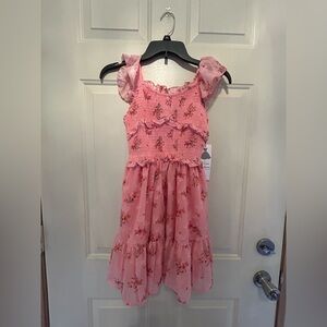 NWTs Girls Size 10 Pink Floral Kids Dress